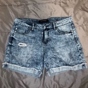 Acid Washed Jean Shorts